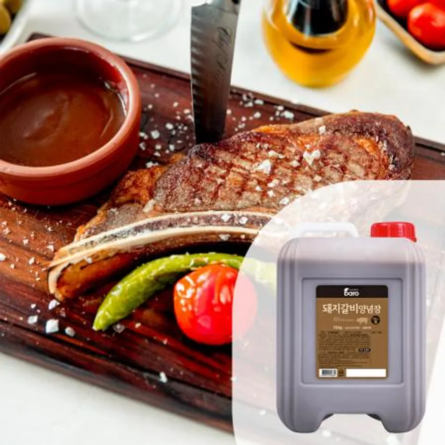 바로 돼지갈비양념장10kg 1BOX(2EA) 갈비양념장 돼지갈비양념 고기양념장 갈비양념소스 대용량 업소용 바로에프에스 이미지