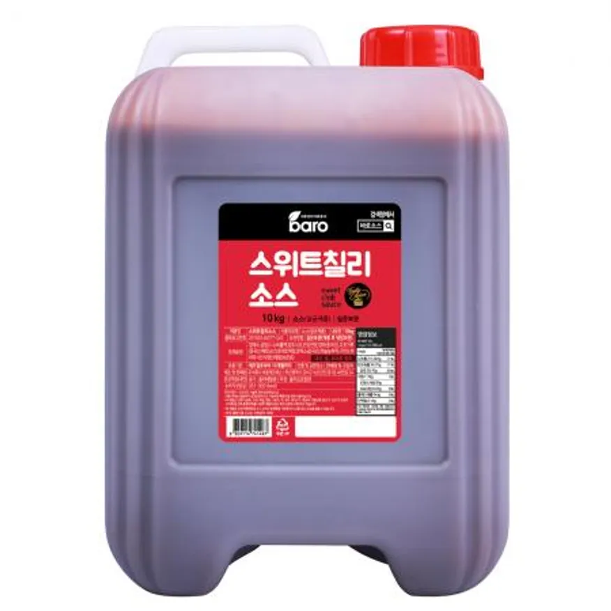 바로 스위트칠리소스10kg 1BOX(2EA) 월남쌈소스 햄버거소스 토스트소스 샌드위치소스 튀김소스 대용량 업소용 이미지