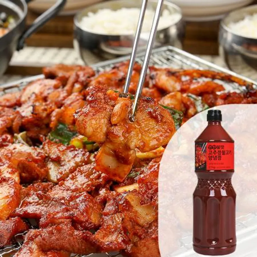 바로 연탄불맛고추장불고기양념장2.1kg 1BOX(8EA) 고추장불고기 연탄불고기소스 이미지