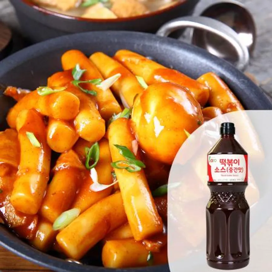 바로 떡볶이소스(중간맛)2.15kg 1BOX(8EA) 고추장떡볶이 양념장 국물떡볶이 대용량 업소용 이미지