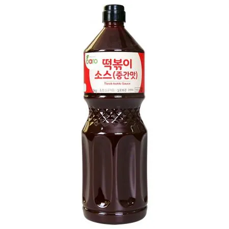 바로 떡볶이소스(중간맛)2.15kg 1BOX(8EA) 고추장떡볶이 양념장 국물떡볶이 대용량 업소용
