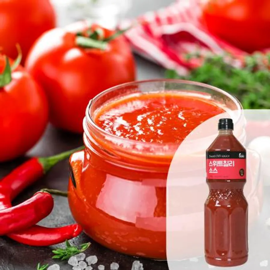 바로 스위트칠리소스2kg 1BOX(8EA) 월남쌈소스 햄버거소스 토스트소스 샌드위치소스 튀김소스 업소용 대용량 이미지