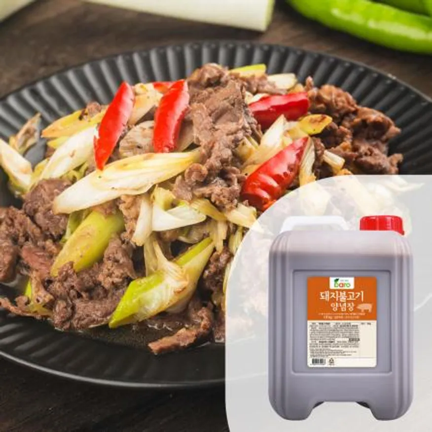 바로 돼지불고기양념장10kg 불고기양념장 돼지불고기양념 고기양념장 불고기소스 대용량 업소용 이미지