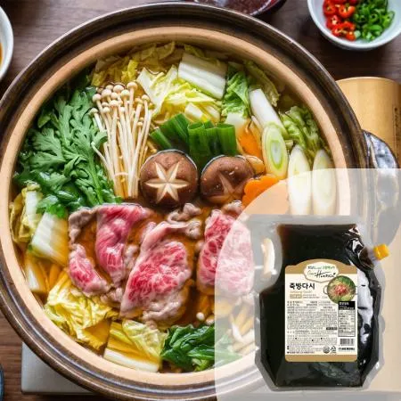 바로 죽방다시2kg 1BOX(8EA) 샤브샤브국물 죽방육수 멸치다시 쌀국수 멸치육수 다시마육수 대용량 업소용 이미지