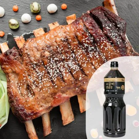 바로 소갈비양념장2.1kg 1BOX(8EA) 갈비양념장 소갈비양념 고기양념장 갈비양념소스 고기양념 갈비양념 대용량 업소용 이미지