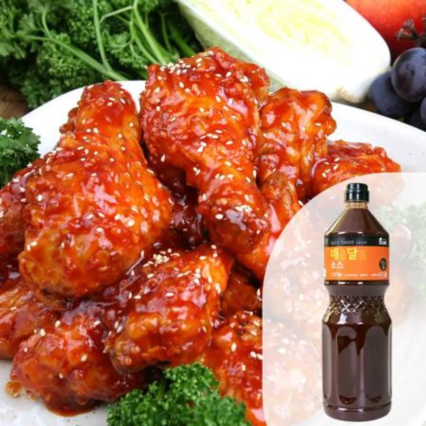바로 매달소스2.3kg 1BOX(8EA) 매콤달콤소스 해물볶음소스 철판양념소스 양념대패소스 대용량 업소용 이미지
