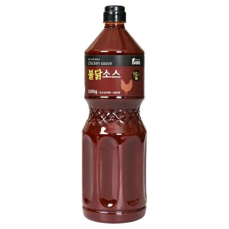 바로 불닭소스2.25kg 1BOX(8EA) 닭발소스 매운불소스 불향소스 닭발소스 매운닭발 대용량 업소용