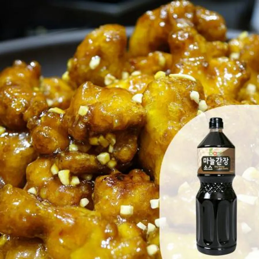 바로 마늘간장소스2.2kg 1BOX(8EA) 마늘간장치킨 치킨스테이크 갈릭간장 대용량 업소용 이미지