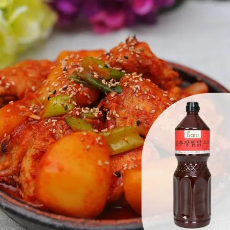 바로 고추장찜닭소스2kg 1BOX(8EA) 고추장닭볶음탕 찜닭양념장 대용량 업소용 이미지