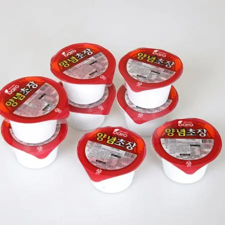 바로 양념초장120g 1BOX(60EA) 초고추장 회초장 골뱅이 여행용 컵실러