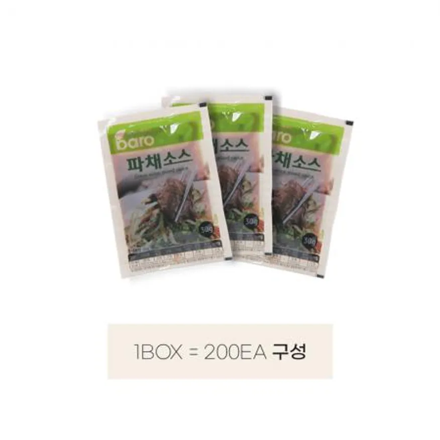 바로 파채소스 30g 1BOX(200EA) 파무침 파절이 고기집소스 파채양념 캠핑용 여행용 이미지