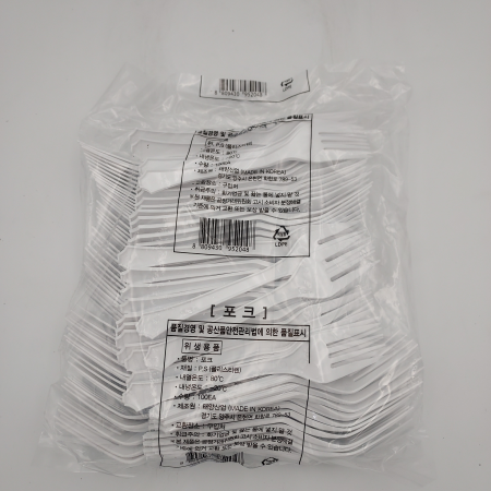 일회용포크(흰색-벌크)(100개입)