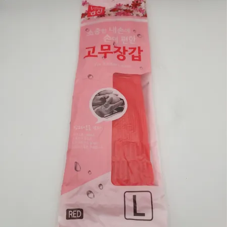 고무장갑 (명진:대(L):빨강)