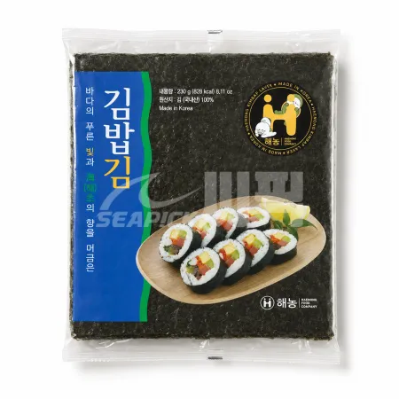 ★무료직배송★ 업소용 해농 김밥김 일반 100매 230g 최소구매20팩 씨픽! 이미지
