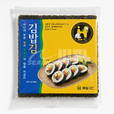 ★무료직배송★ 업소용 해농 김밥김 골드 100매 230g 최소구매20팩 씨픽! 이미지