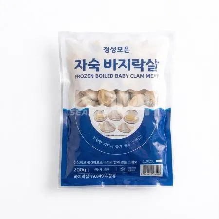 자숙바지락살 100/200 200g 씨픽! 최소구매 20팩 이미지