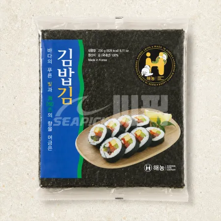 ★무료직배송★ 업소용 해농 김밥김 일반 100매 230g 최소구매20팩 씨픽!