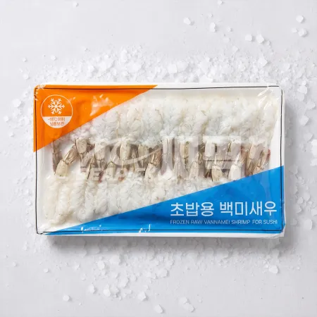 초밥용 새우 백미 8g 20미 최소구매 30팩 4.8kg 씨픽!
