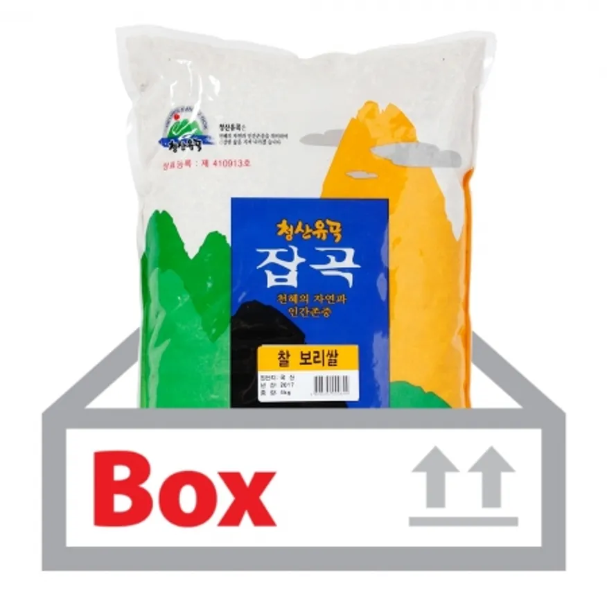 찰보리(국산) 4kg*5ea(박스)/청산곡물 이미지