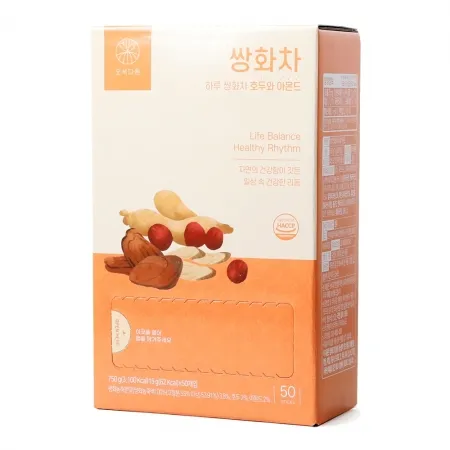 하루쌍화차 호두와아몬드 15g*50입/오색다원 이미지