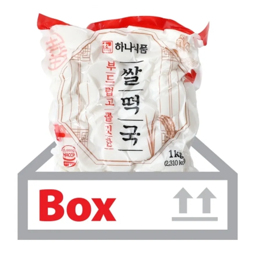 쌀떡국떡 1kg*10ea(박스)/하나식품 이미지