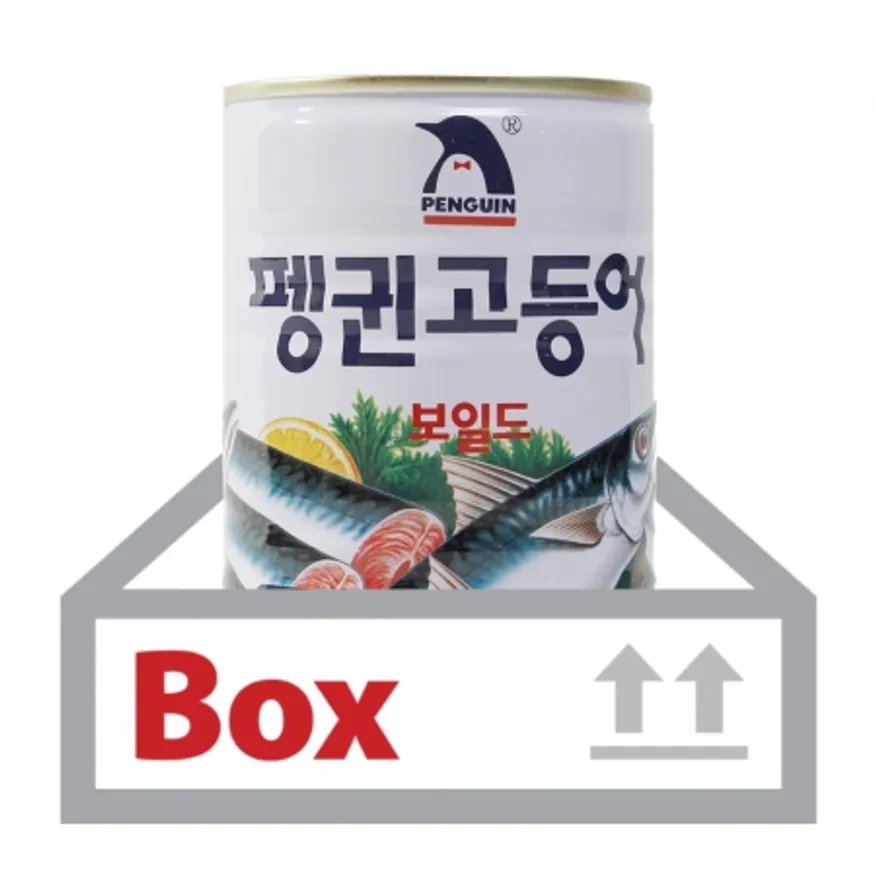 펭귄고등어 400g*24ea(박스)/펭귄 이미지
