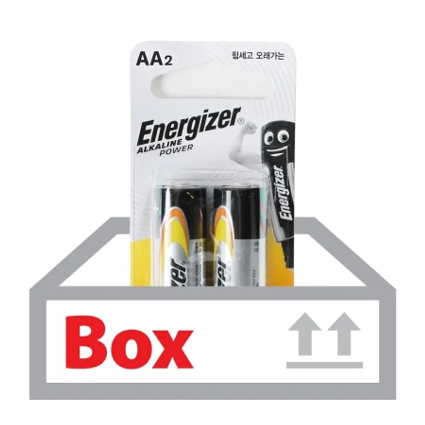 에너자이저알카라인건전지AA 2입*20ea(박스) 이미지