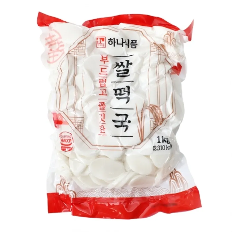 쌀떡국떡 1kg*10ea(박스)/하나식품 이미지