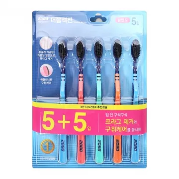 2080덴탈크리닉 더블액션(일반모) 5+5입/애경