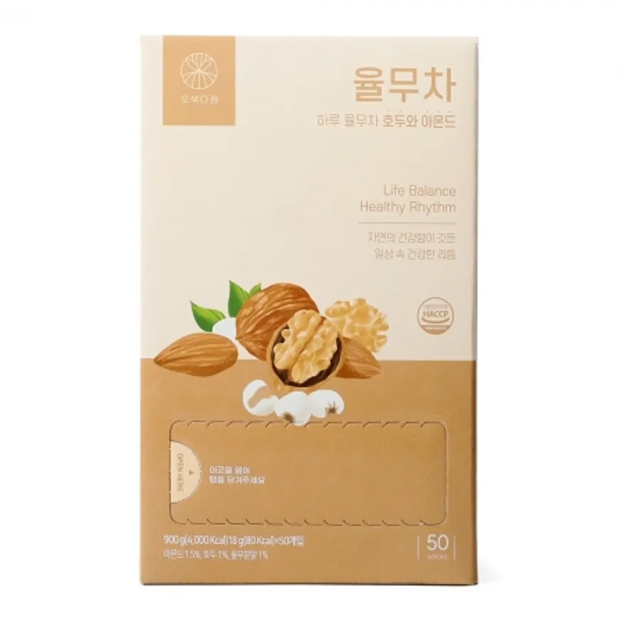 하루율무차 호두와아몬드 18g*50입/오색다원 이미지