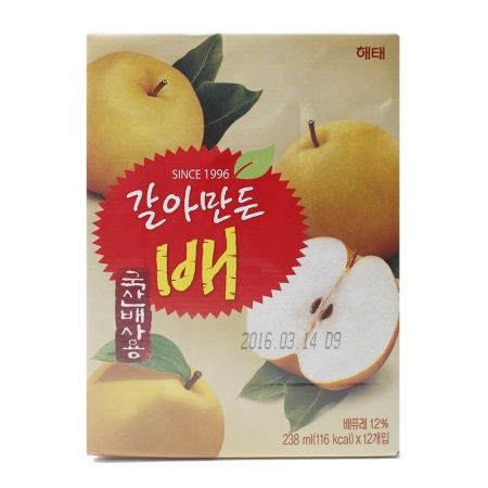 갈아만든배 238ml*12캔(곽)/해태