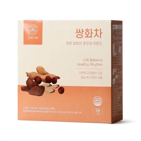 하루쌍화차 호두와아몬드 15g*18입/오색다원 이미지