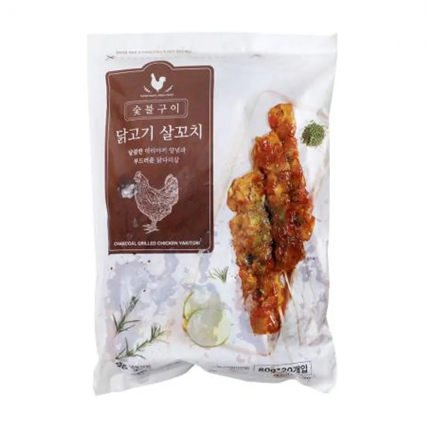 숯불구이닭고기살꼬치 1.6kg(80g*20입) 이미지