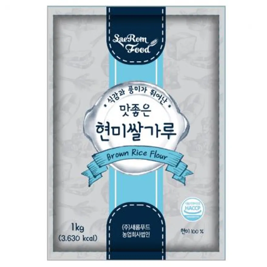 새롬푸드 현미쌀가루 1kg 이미지