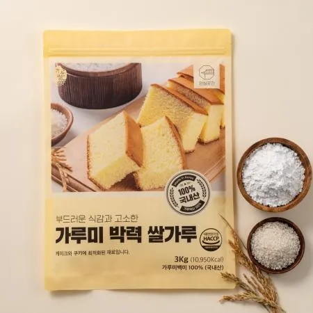 안심곳간 가루미 박력쌀가루 3kg
