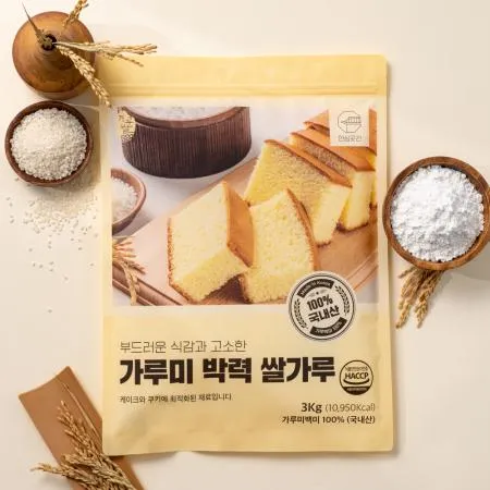 안심곳간 가루미 박력쌀가루 3kg 이미지
