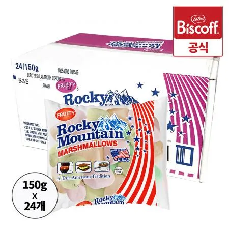 록키마운틴마시멜로우 레귤러 과일향 150g x 24개 1박스