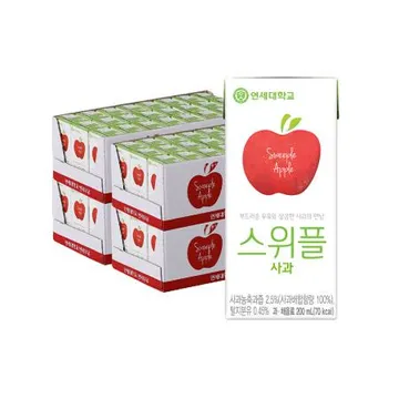 연세우유 스위플 사과 200ml 96팩