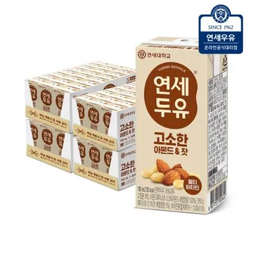 연세우유 아몬드&잣 두유 190ml 96팩
