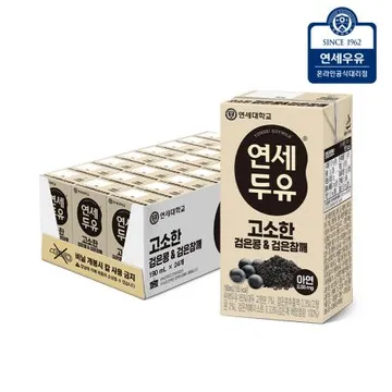 연세우유 검은콩&검은참깨 두유 190ml 24팩