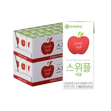 연세우유 스위플 사과 200ml 48팩