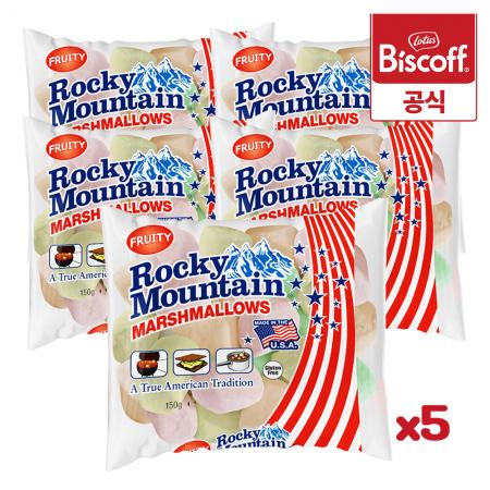 록키마운틴마시멜로우 레귤러 과일향 150g x 5개