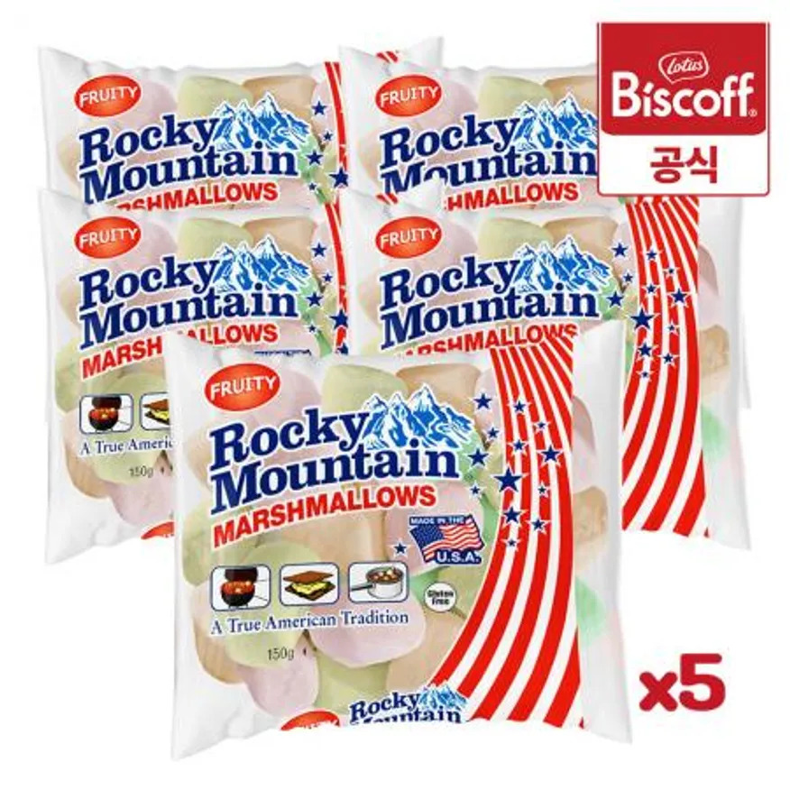 록키마운틴마시멜로우 레귤러 과일향 150g x 5개 이미지