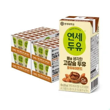연세우유 뼈를 생각한 두유 호두&아몬드 190ml 96팩