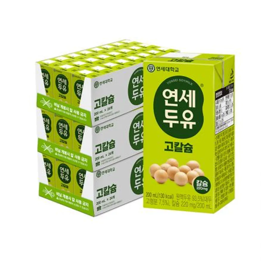연세우유 고칼슘 두유 200ml 72팩 이미지