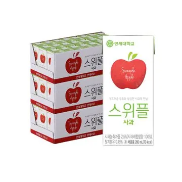 연세우유 스위플 사과 200ml 72팩