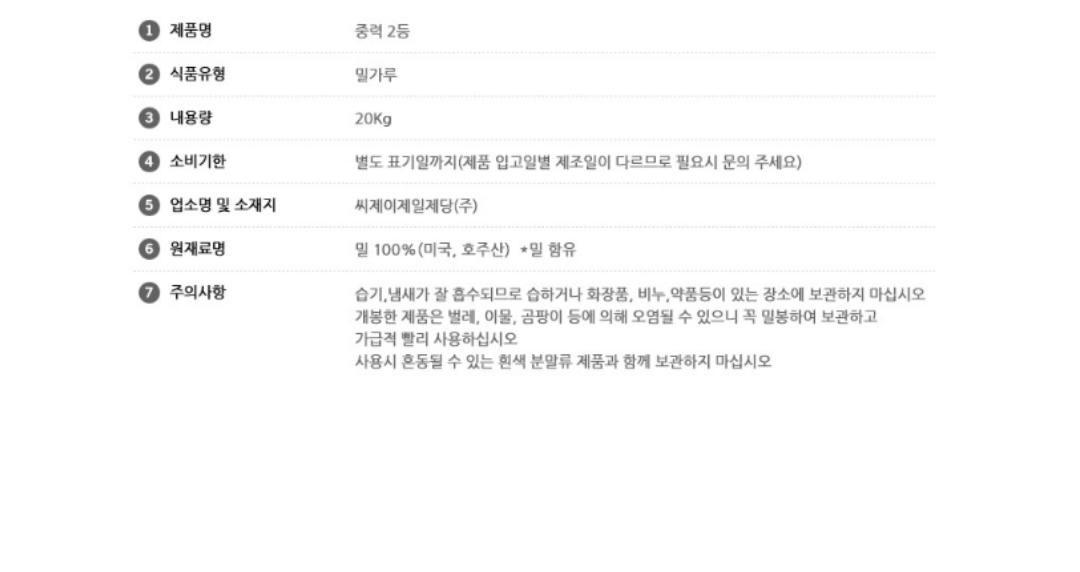 상품정보제공고시