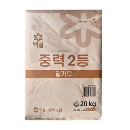 백설 2등 중력 밀가루 20kg 이미지