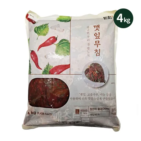 반찬단지 깻잎무침 4kg