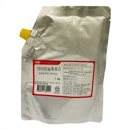 선인 만다린농축쥬스 1kg